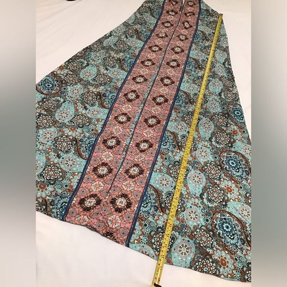 Lara Ethnics Green Boho Style Halter Maxi Dress - Picture 12 of 12